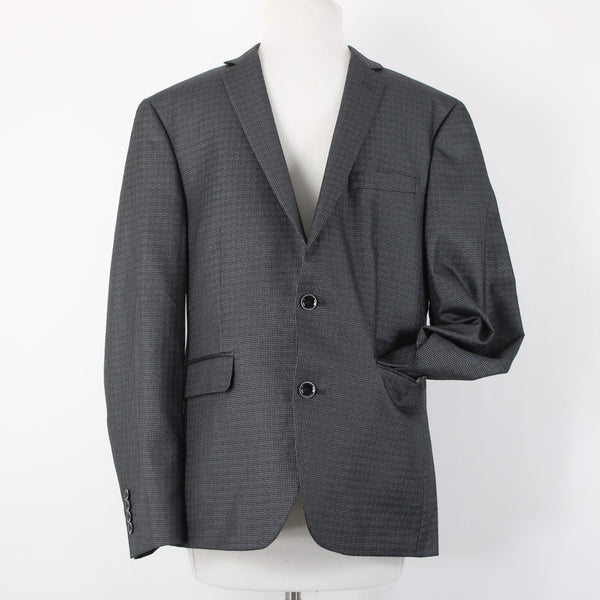 Bar III Slim Fit Sz 40 S Gray Silver Sheen 2BSV 2 Button Polyester Blend Jacket