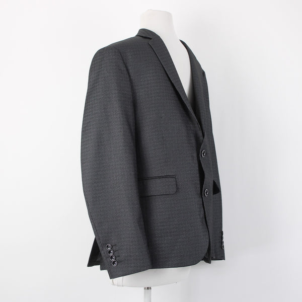 Bar III Slim Fit Sz 40 S Gray Silver Sheen 2BSV 2 Button Polyester Blend Jacket