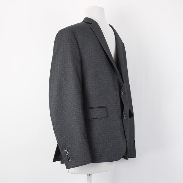 Bar III Slim Fit Sz 40 S Gray Silver Sheen 2BSV 2 Button Polyester Blend Jacket