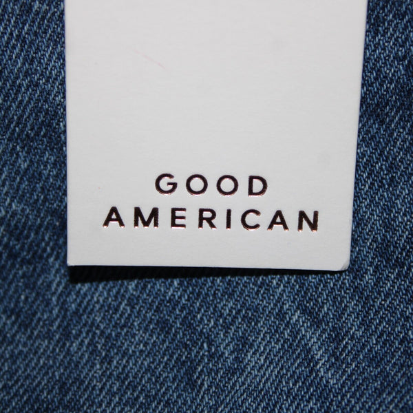 Good American Good Boy NEW $139 Sz 15 Medium Denim Curvy Denim Tummy Tech Jeans