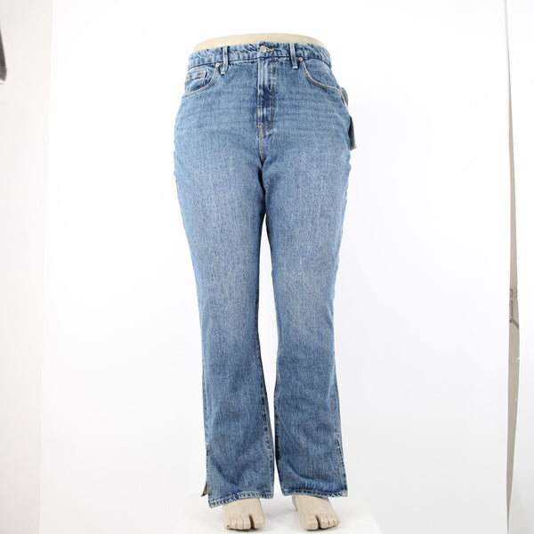 Good American Good Boy NEW $139 Sz 15 Medium Denim Curvy Denim Tummy Tech Jeans