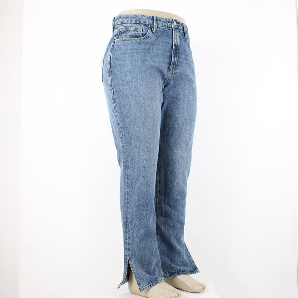 Good American Good Boy NEW $139 Sz 15 Medium Denim Curvy Denim Tummy Tech Jeans