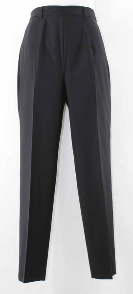 Nino Danieli 44 x 30" Black Extra Fine Virgin Wool Trouser Pant