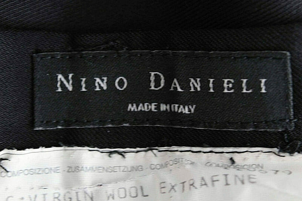 Nino Danieli 44 x 30" Black Extra Fine Virgin Wool Trouser Pant