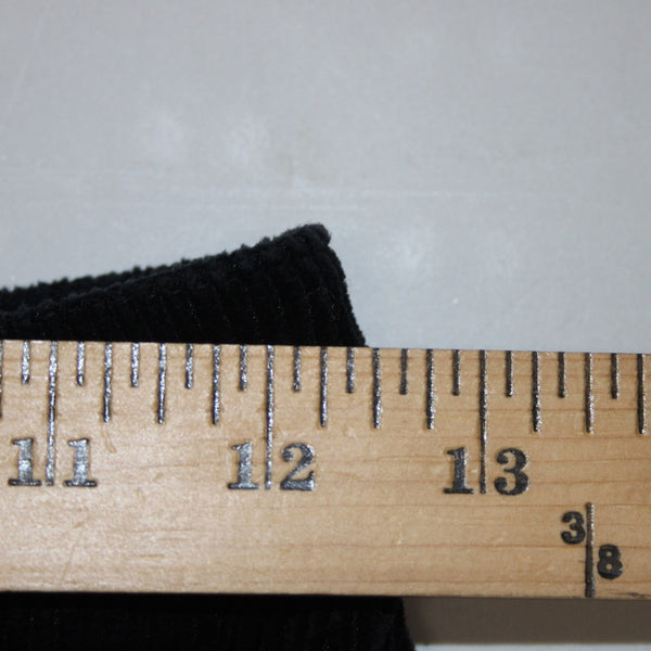 Piazza Sempione Pant Sz 38 x 28 Black Corduroy Pockets Cotton Nylon Pant