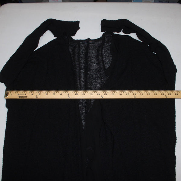 Pas De Calais Wrap Sweater Sz L Black No Fabric Label Wrap Sweater