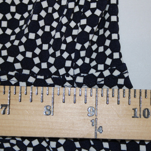 Max Edition Pant NEW $68 Sz M x 35 Navy Blue White Elastic Waist Wide Poly Pant