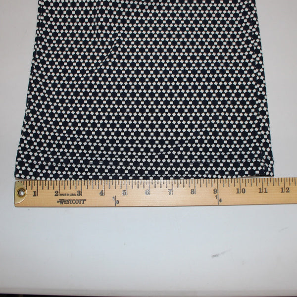 Max Edition Pant NEW $68 Sz M x 35 Navy Blue White Elastic Waist Wide Poly Pant