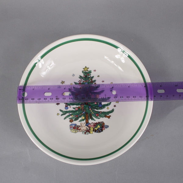 Nikko Cereal Bowl Christmas Time Happy Holidays 8.5" Cereal Soup Bowl