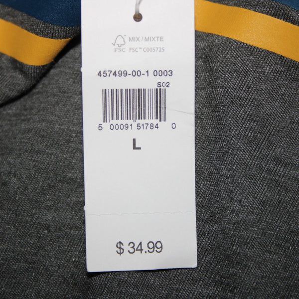 Gap NEW $35 Disney Sz L Gray Multi Color Mickey Mouse Relaxed Fit Cotton Top