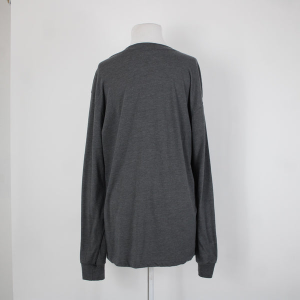Gap NEW $35 Disney Sz L Gray Multi Color Mickey Mouse Relaxed Fit Cotton Top