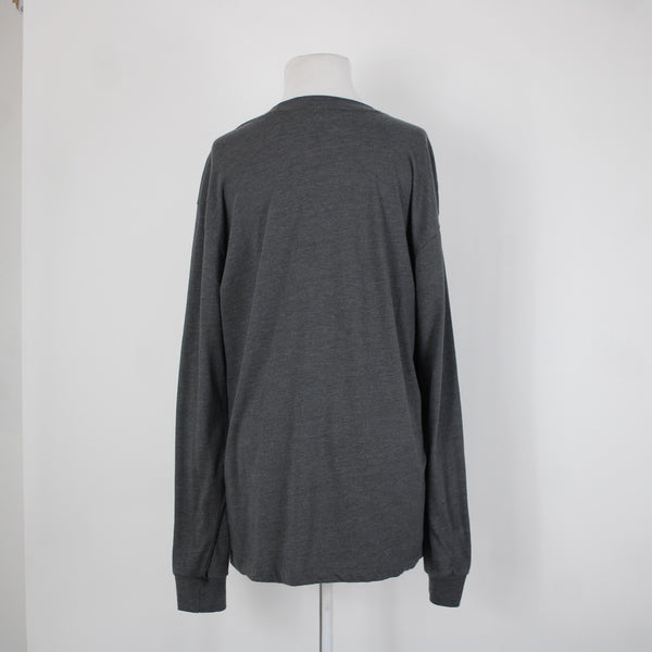 Gap NEW $35 Disney Sz L Gray Multi Color Mickey Mouse Relaxed Fit Cotton Top