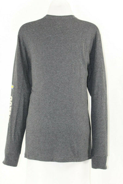 Majestic San Diego Chargers Sz M Gray Silver Yellow Navy Cotton Poly T Top