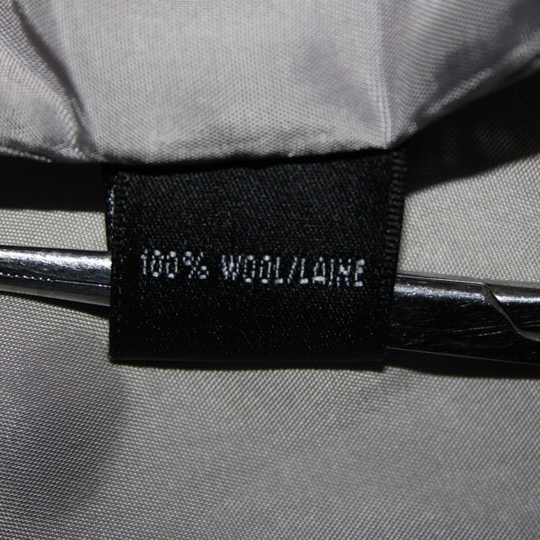 Lafayette 148 Sz 4 Gray Pink Collared Faux Pockets Lined 100% Wool Jacket