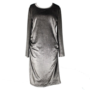 Rachel Roy NEW $109 Sz XL November Gold Black Ruceing Long Sleeve Bodycon Dress