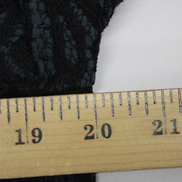 Talbots NEW $229 Sz 10 Teal Green Black Lace Over 3/4 Slv Mixed Media Lined Coat