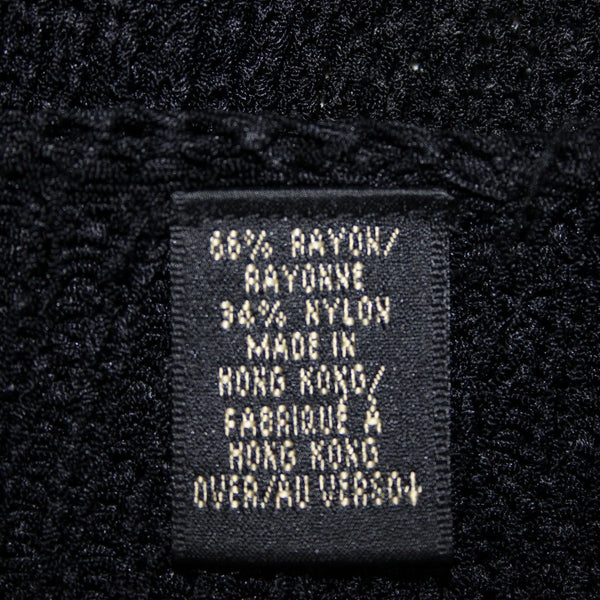 Dana Buchman Cardigan NEW $248 Sz S Black Open Knit Rayon Nylon Cardigan