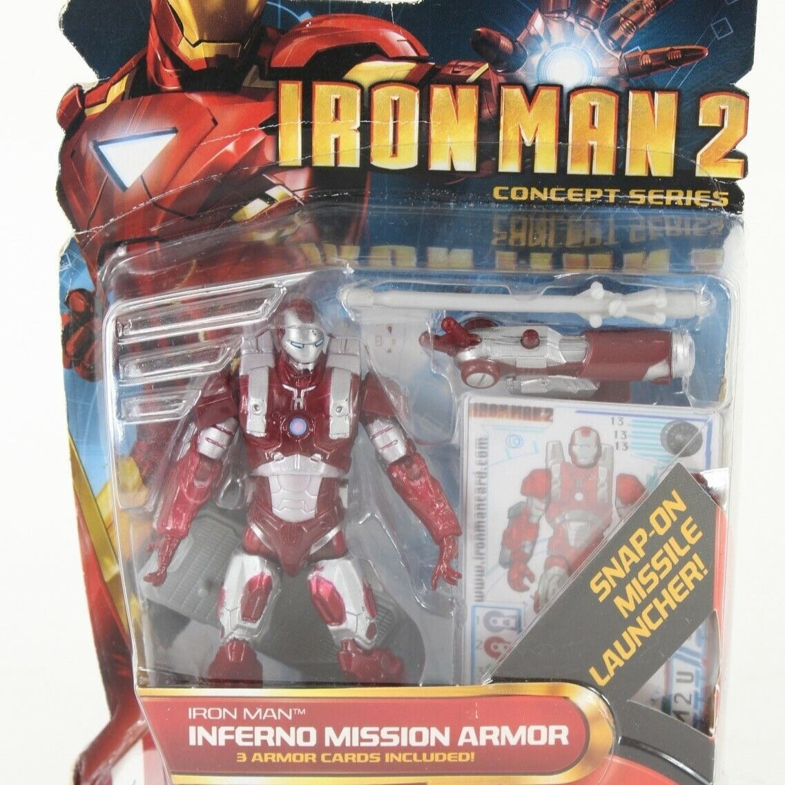 Iron Man2 Concept Series Inferno Mission Armor Missle Launcher Figure
