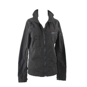 RAW G-Star Raw Sz S Black Raw Cargo Multi Pocket Polyester Cotton Jacket
