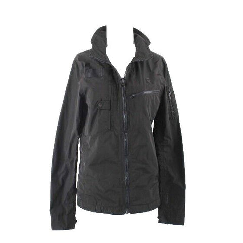 RAW G-Star Raw Sz S Black Raw Cargo Multi Pocket Polyester Cotton Jacket
