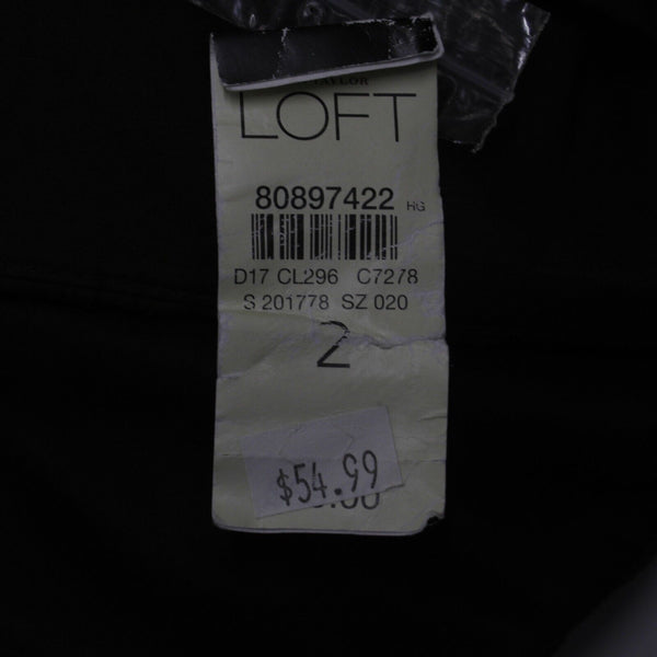 Loft NEW $55 Sz 2 Brown White Embroidery Strapless Lined 100% Cotton Woven Dress