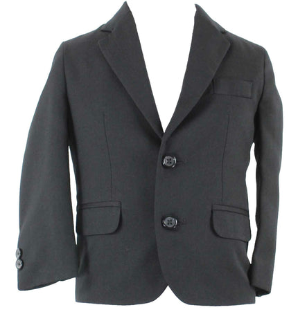 Dockers Sz 4 Regular Black Lined 2 Button 100% Polyester Boys Suit Jacket