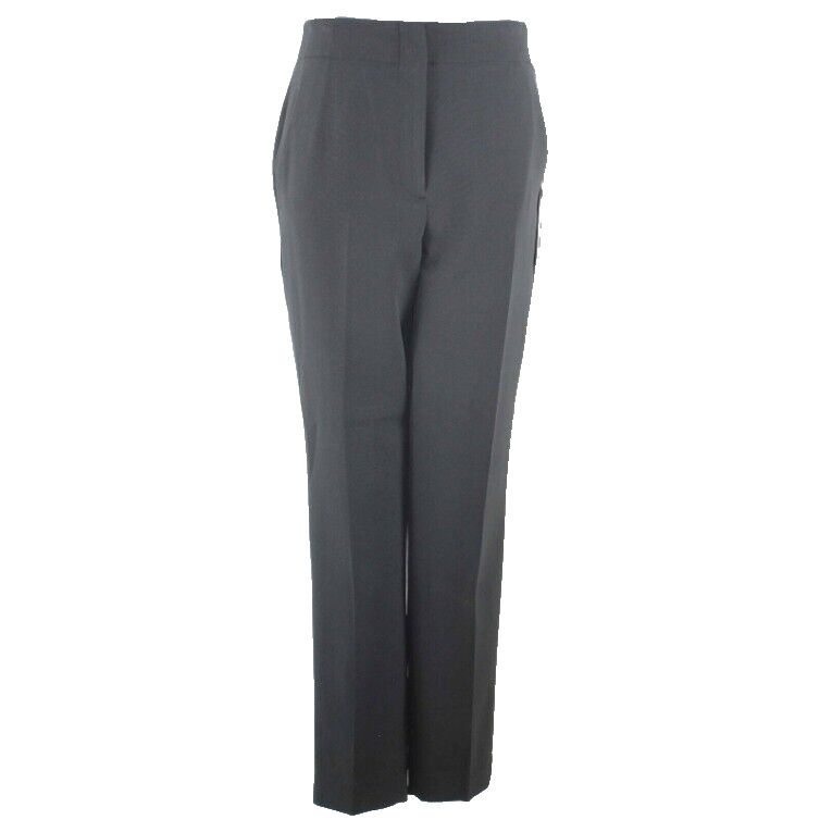 Eva Mendes NY&C NEW $70 Sz 6 Black Pocketed Slim Polyester Blend Pant