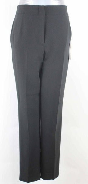 Eva Mendes NY&C NEW $70 Sz 6 Black Pocketed Slim Polyester Blend Pant