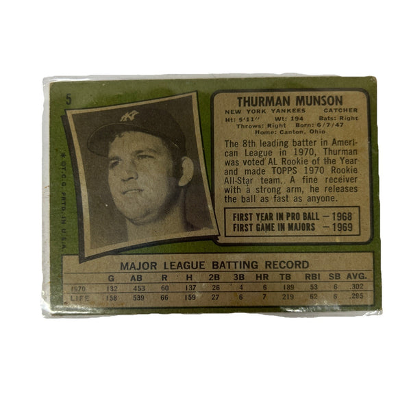 1971 Topps - Thurman Munson #5