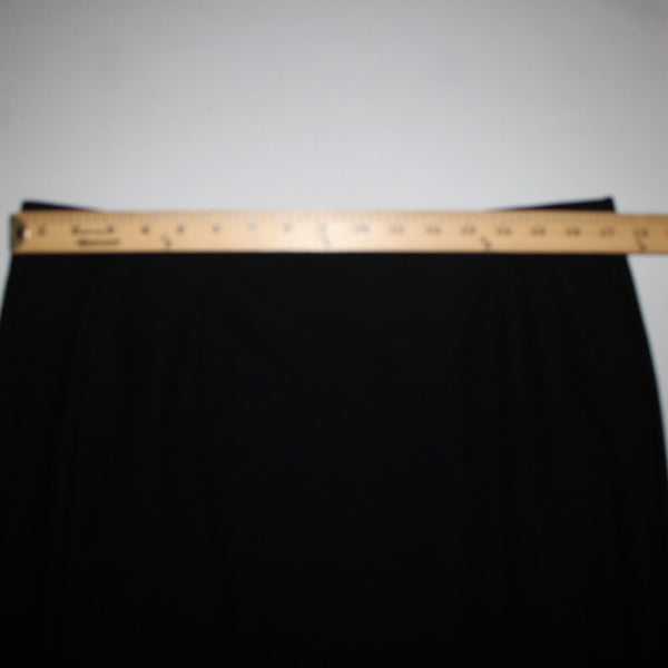 Eileen Fisher NEW $138 Eetk Sz L Black High Waisted Viscose Nylon Pencil Skirt
