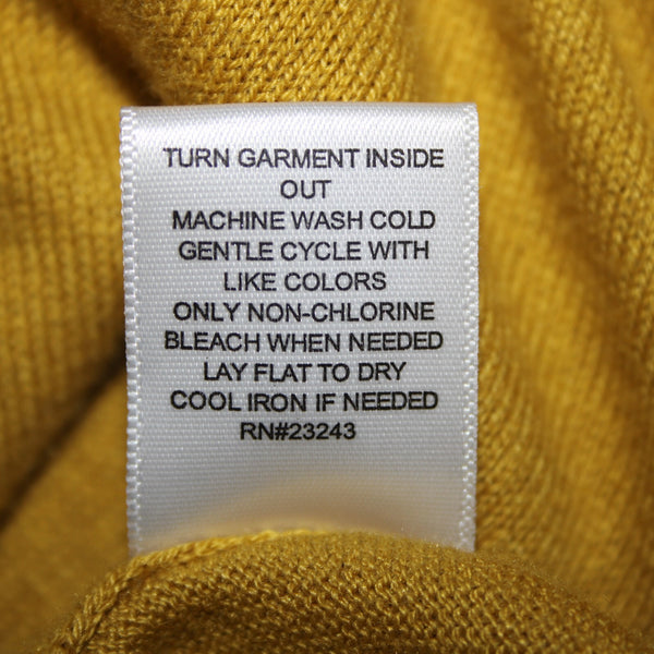 7th Avenue Sz M Yellow Green Buttons Cotton Rayon Nylon Cardigan Sweater