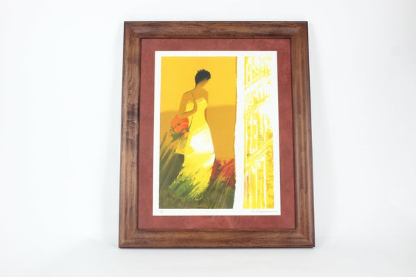 Emile Bellet Promenade Borree Signed 263/450 13 x 16 Matted Framed Print