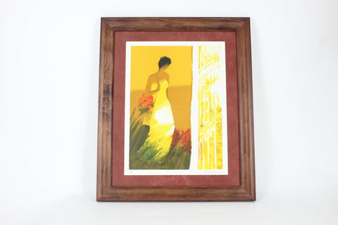 Emile Bellet Promenade Borree Signed 263/450 13 x 16 Matted Framed Print