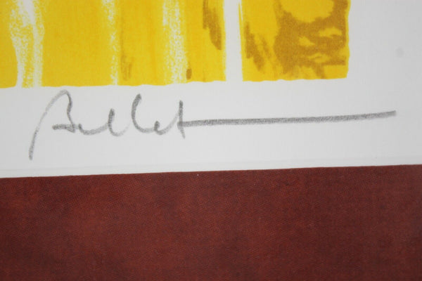 Emile Bellet Promenade Borree Signed 263/450 13 x 16 Matted Framed Print