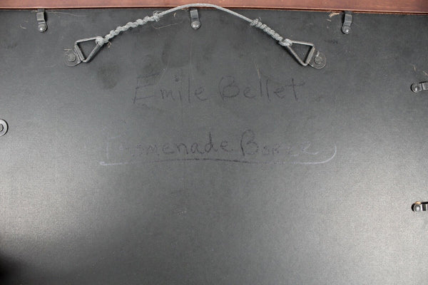 Emile Bellet Promenade Borree Signed 263/450 13 x 16 Matted Framed Print