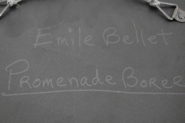 Emile Bellet Promenade Borree Signed 263/450 13 x 16 Matted Framed Print