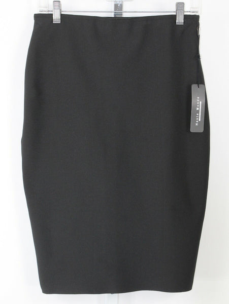 Haute Monde NEW Sz M Black Pull On Bodycon Polyester Spandex Skirt