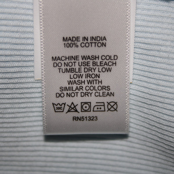 1. State NEW Sz S Light Blue Lake Puff Sleeves 100% Cotton Top