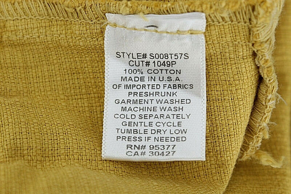 Sanctuary NEW $110 Sz S Maize Yellow Sash Tie Pocketed 100% Cotton Skirt