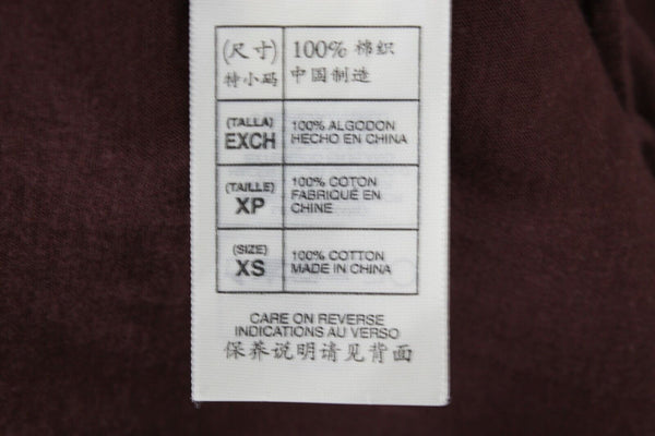 Max Studio Sz XS Brown Cotton Blend Mesh Insert 100% Cotton Lined Skirt