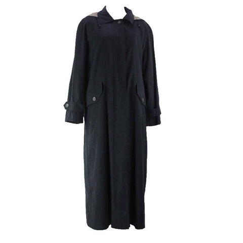 Gallery Sz 6 Black Tan Poly Acrylic Cotton Faux Suede Zip Out Lining Coat