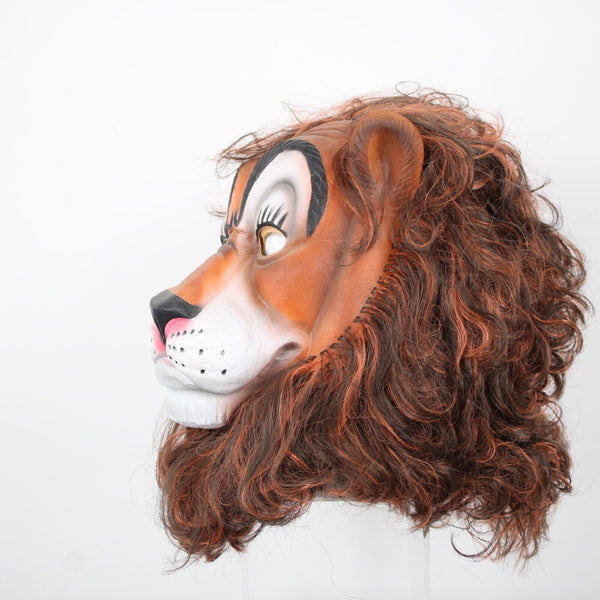 Lion Latex Painted Full Head Halloween Mask