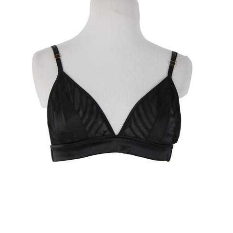 Empress Mimi Sz M Black Sheer Polyamide Elastane Bralette