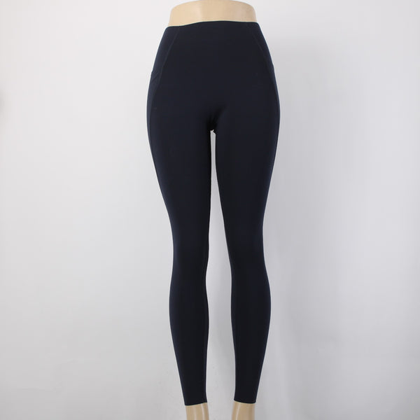 Lorna Jane AW Pant Sz No Size S? x 26 Navy Blue Pockets No Fabric Label AW Pant