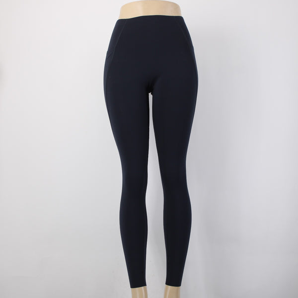 Lorna Jane AW Pant Sz No Size S? x 26 Navy Blue Pockets No Fabric Label AW Pant