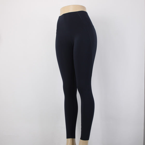 Lorna Jane AW Pant Sz No Size S? x 26 Navy Blue Pockets No Fabric Label AW Pant