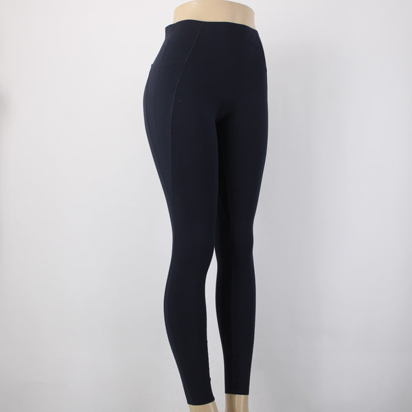 Lorna Jane AW Pant Sz No Size S? x 26 Navy Blue Pockets No Fabric Label AW Pant