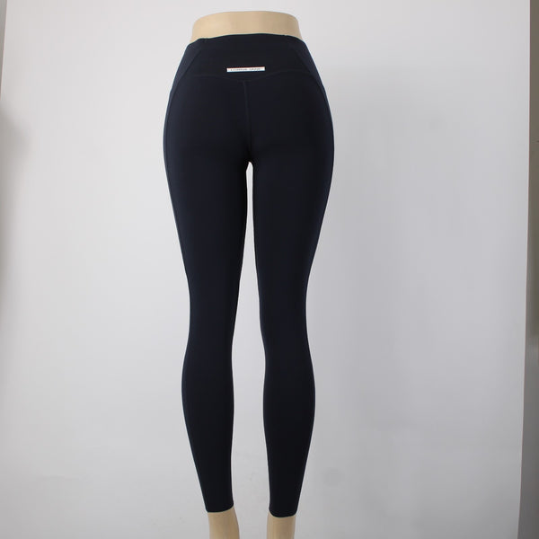Lorna Jane AW Pant Sz No Size S? x 26 Navy Blue Pockets No Fabric Label AW Pant