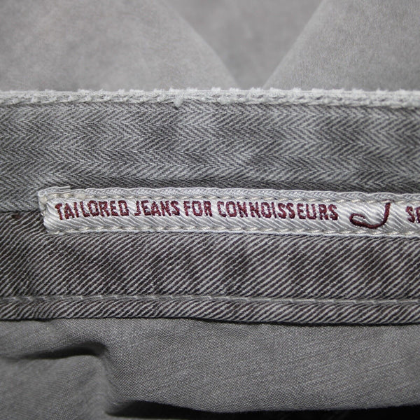Jacob Cohen Sz 33 x 35 Gray Denim Handmade Tailored Cotton Elastane Jeans