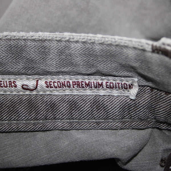 Jacob Cohen Sz 33 x 35 Gray Denim Handmade Tailored Cotton Elastane Jeans